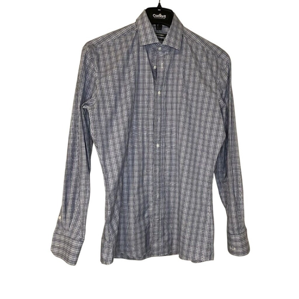 Indochino Plaid Dress Shirt Men's Long Sleeve Button Down‎ Collared